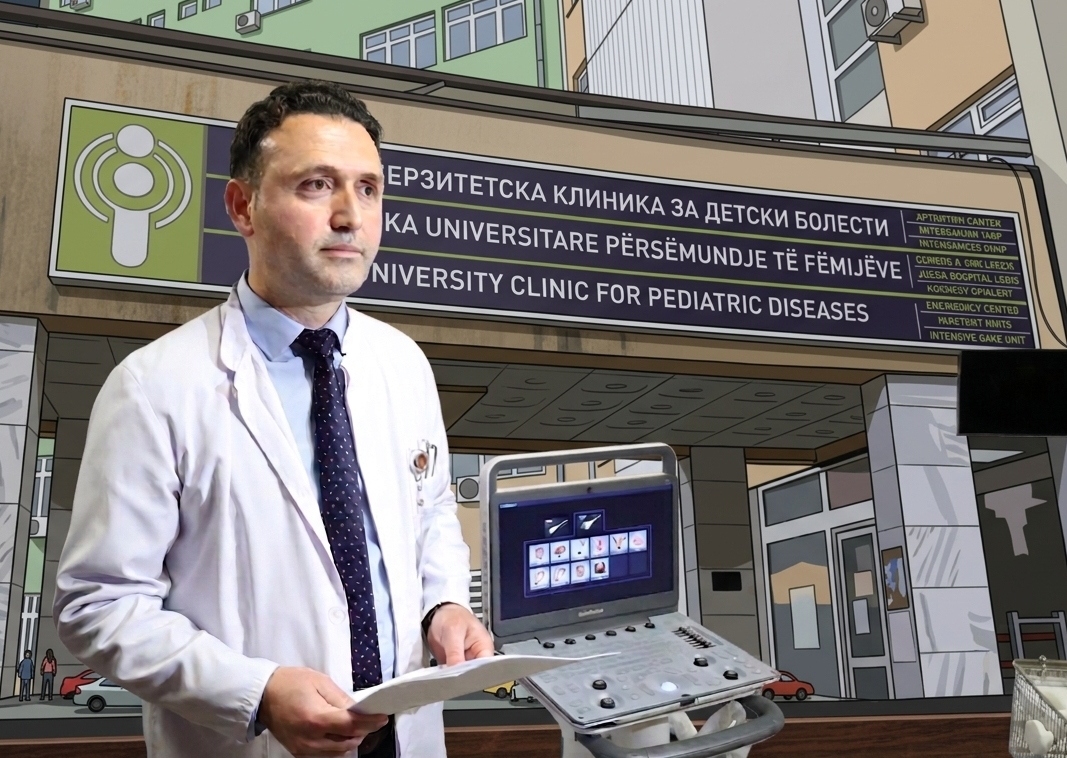 Детска клиника  Персоналот без плати  Мемеди  части  хонорари за братучедот и неговите соработнички
