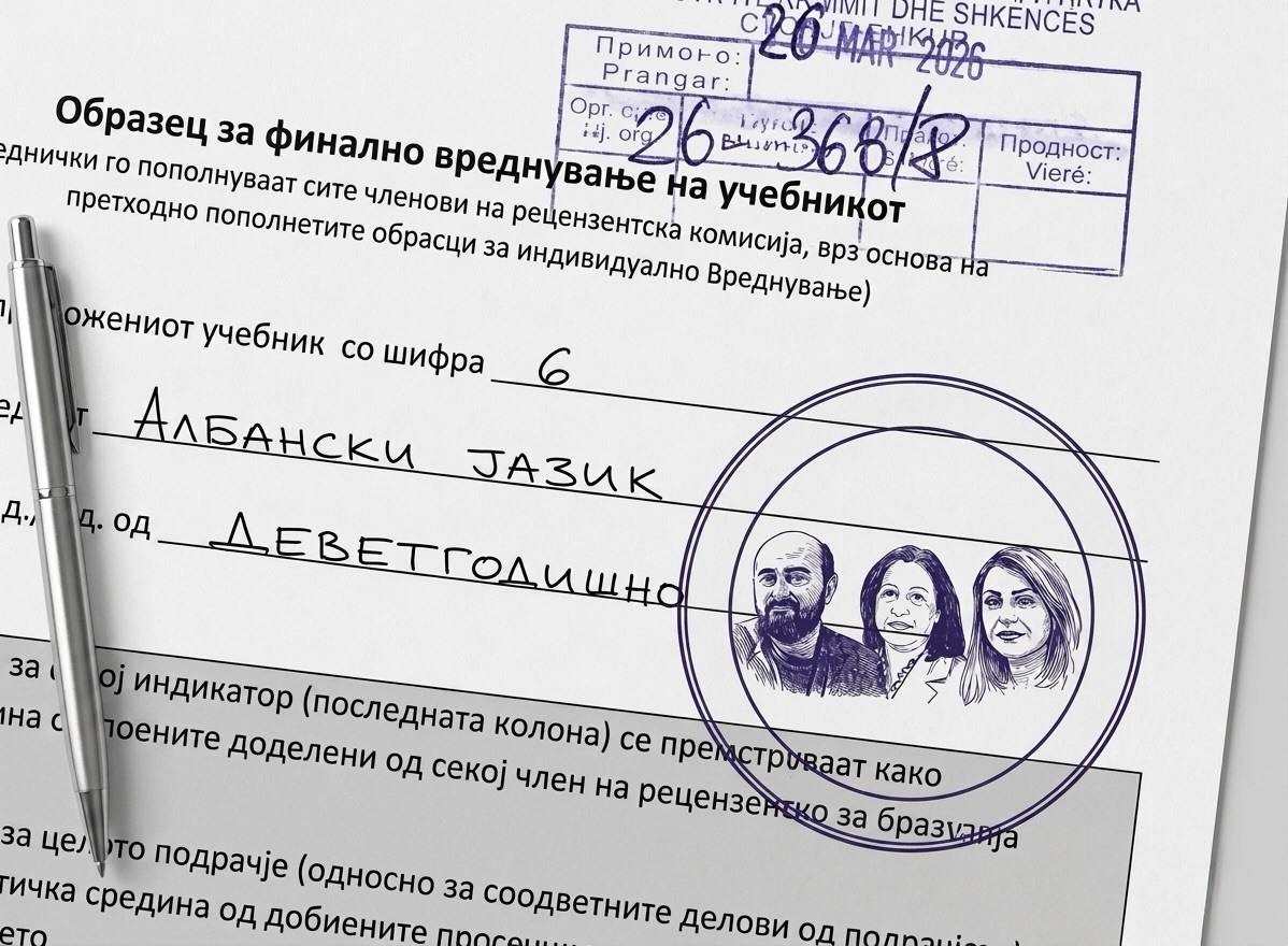 Përzgjedhje e kontestuar e tekstit shkollor të  Arbëria Dizajn   dorëheqje  data të korrigjuara dhe konflikt interesi